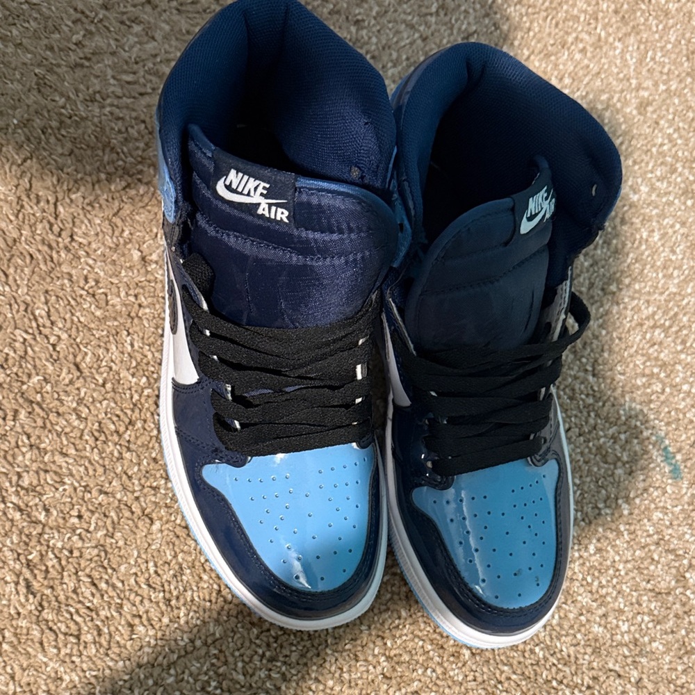 Nike Air High-Top Sneakers - Blue and Black